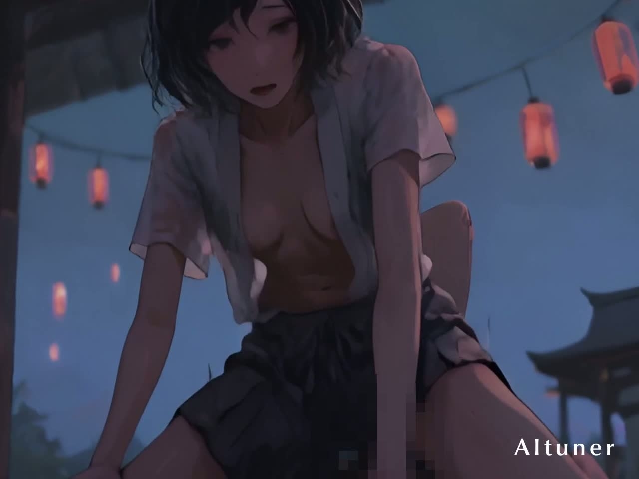 【29分HD】二つの夜、ひとつの熱――ネオンから提灯へ、彼女達は最後まで。_8