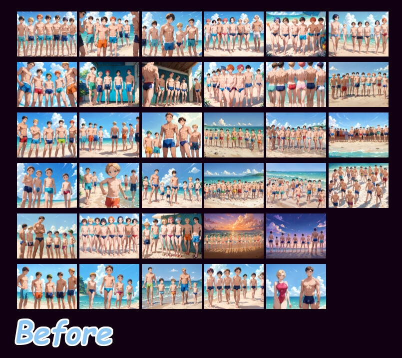 夏の水着TS Before After CG集_2