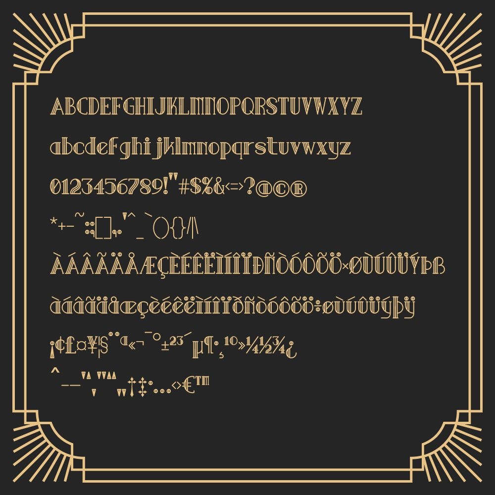 胡蝶セリフフォント-アールデコメトロポリタン