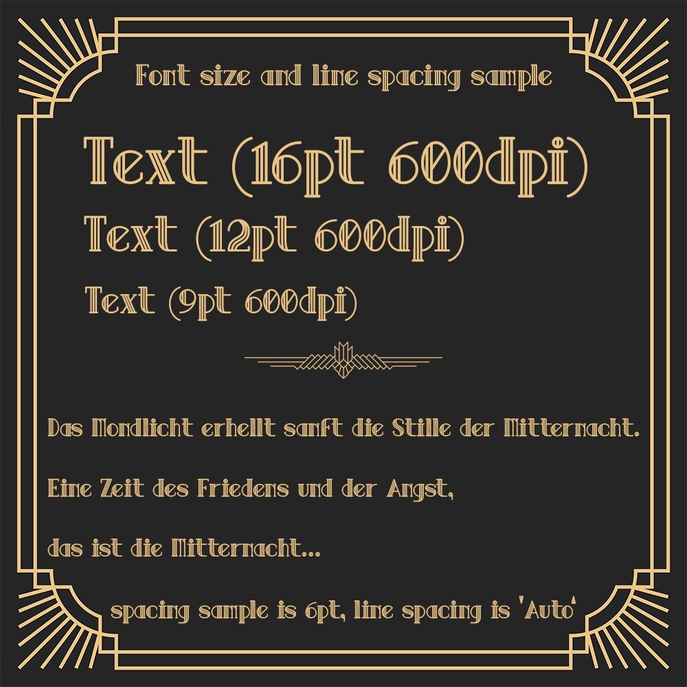 胡蝶セリフフォント-アールデコメトロポリタン