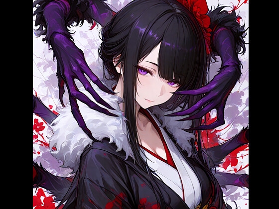 ⼥郎蜘蛛の⾥へ潜⼊！〜ドSな毒蜘蛛⼥王様に捕まって多腕くすぐり○問ෆෆ拘束 甘噛み 能姦媚毒攻め 囁き 画像1