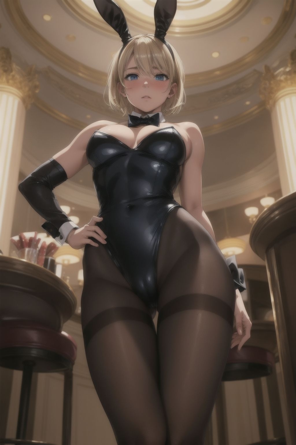 ブロンドショートのバニー_4