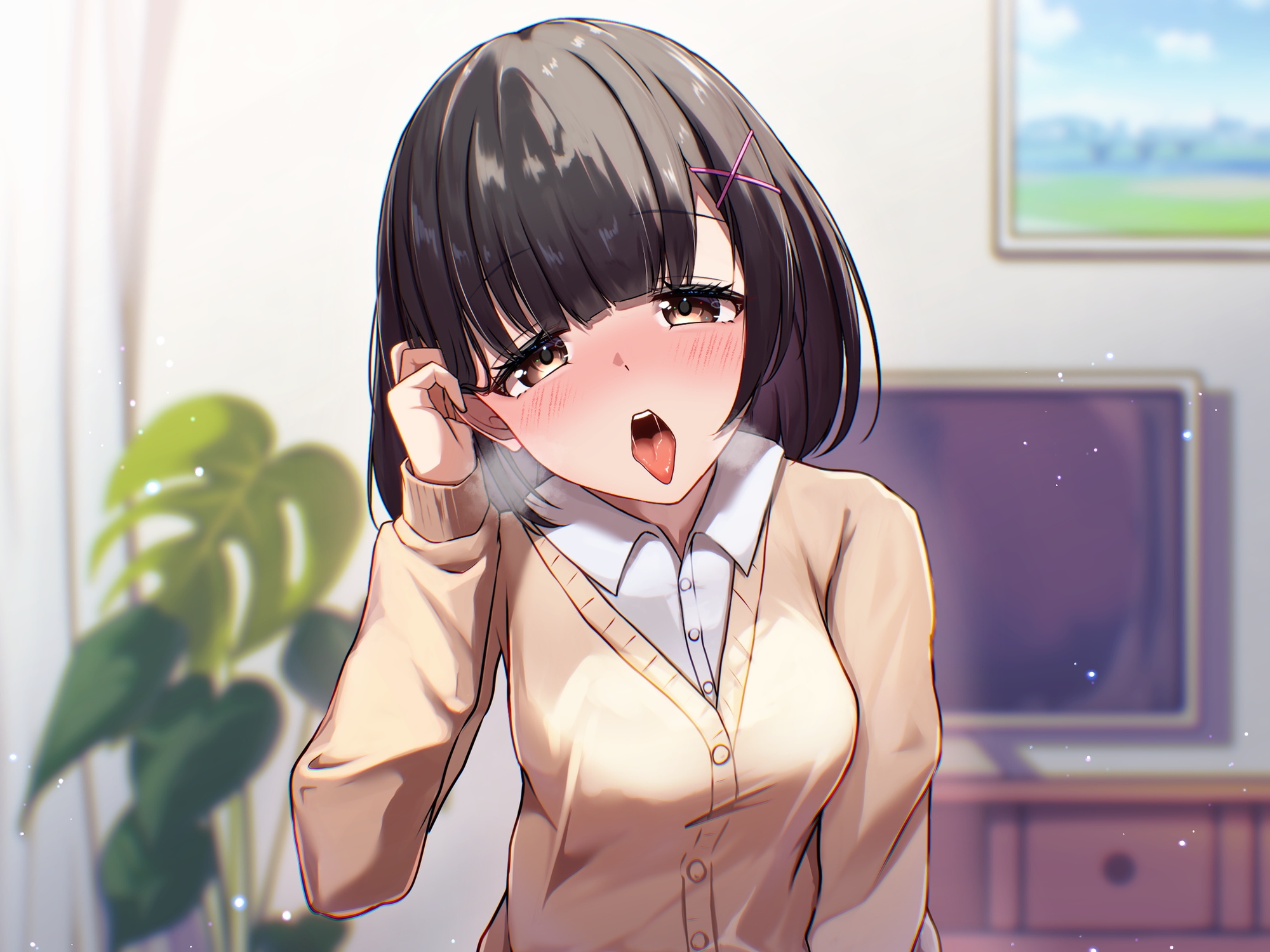 陰キャ彼女のねっとりファーストキスがエロすぎて、我慢できずに暴発しちゃった話 画像1