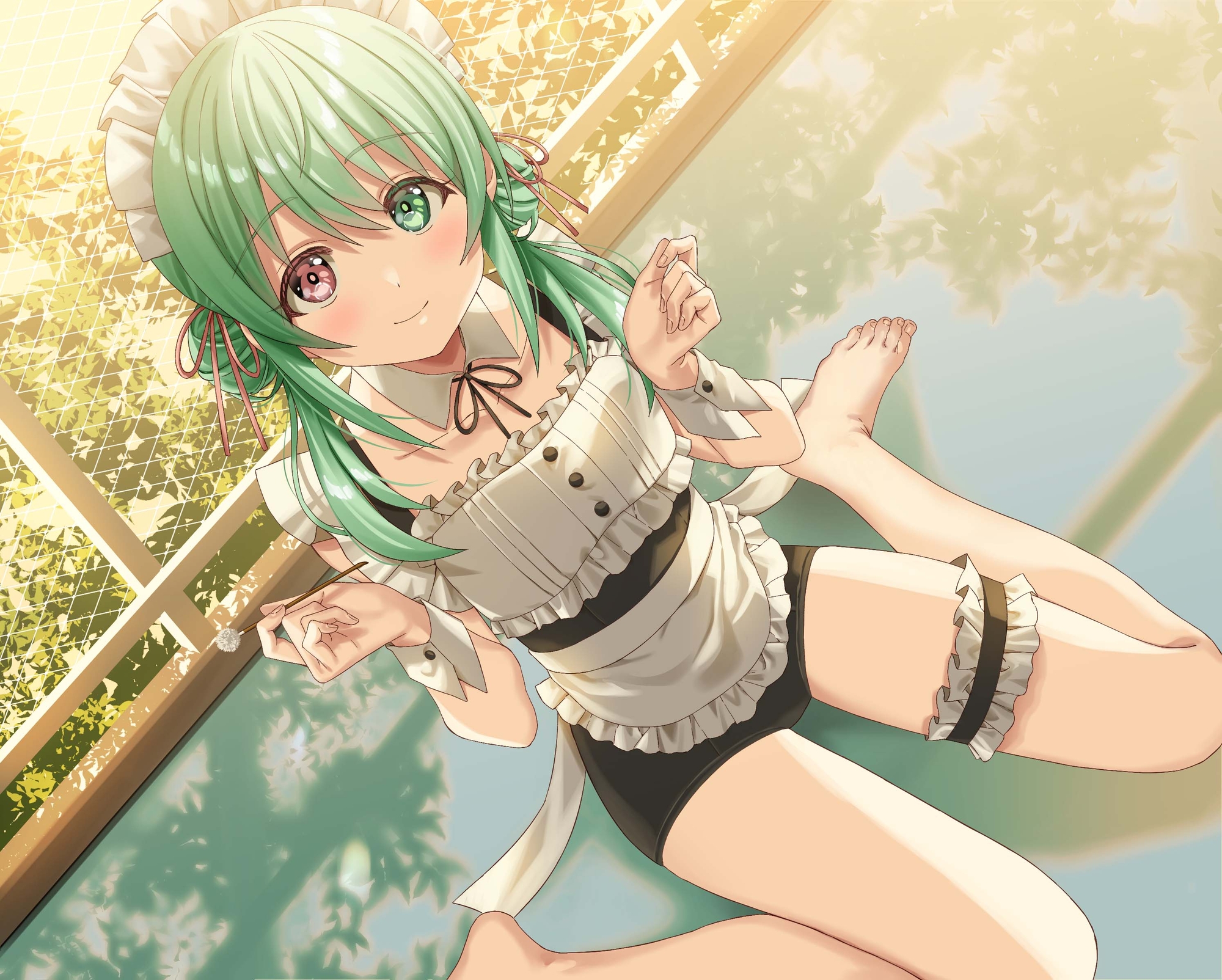 【2025年11月11日迄限定特典】ひと夏の想い出『癒姫学園水泳部』~引っ込み思案な水着メイド、小鳥遊・B・アイル~【CV.飯田ヒカル】 画像4