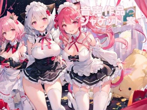 【むにっとくれでぃ】同人CG・AI『音声作品ジャケット案メイド服と制服多め』