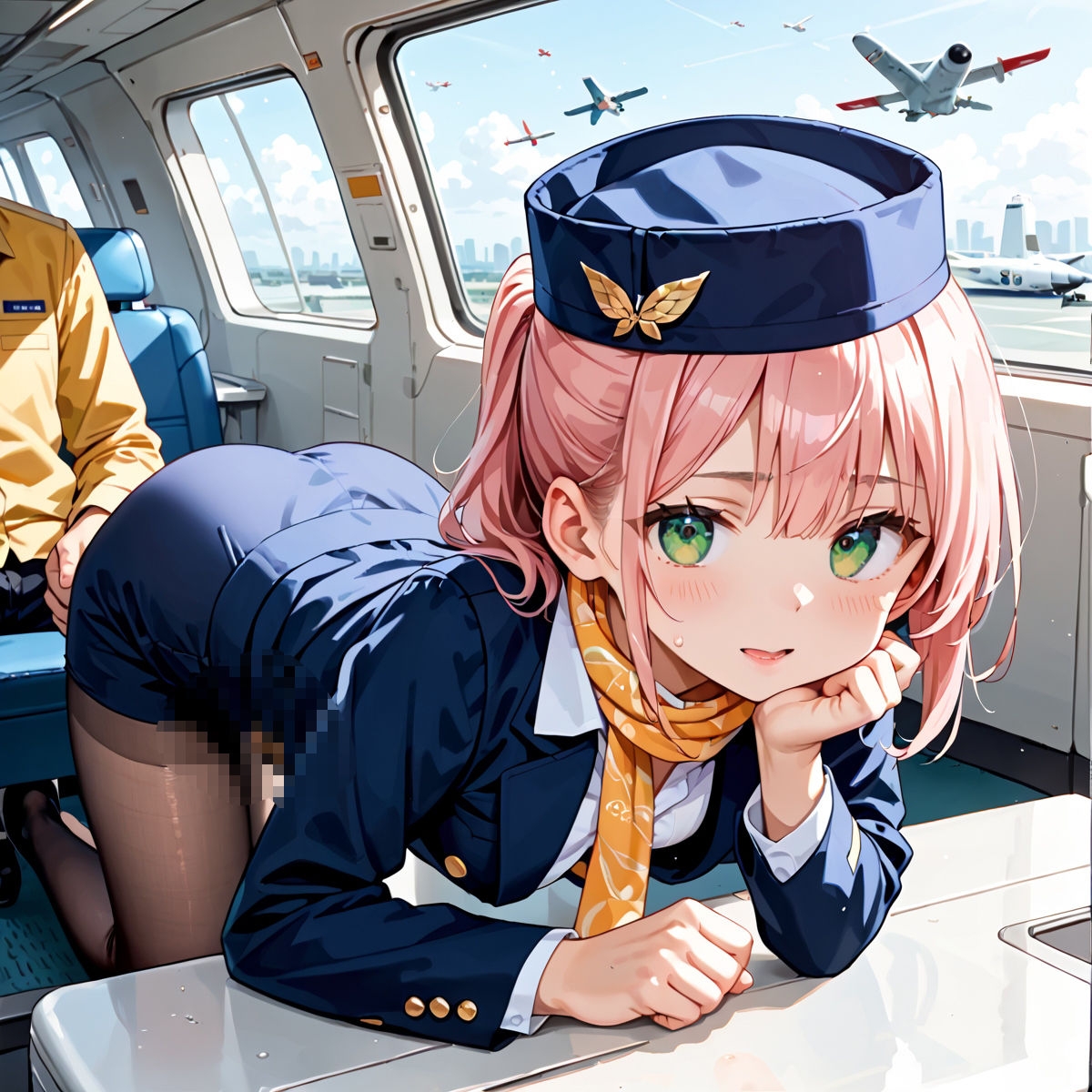 魅惑の機内サービス!HなCAさんとイくまでロングフライト!?vol.1_7