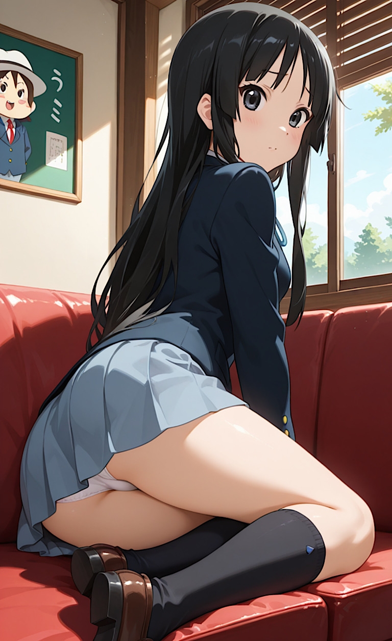 けいお◯【放課後SEXタイム】秋◯澪、屈辱部活を守る為オッサン校長と中出しSEX！ 画像10