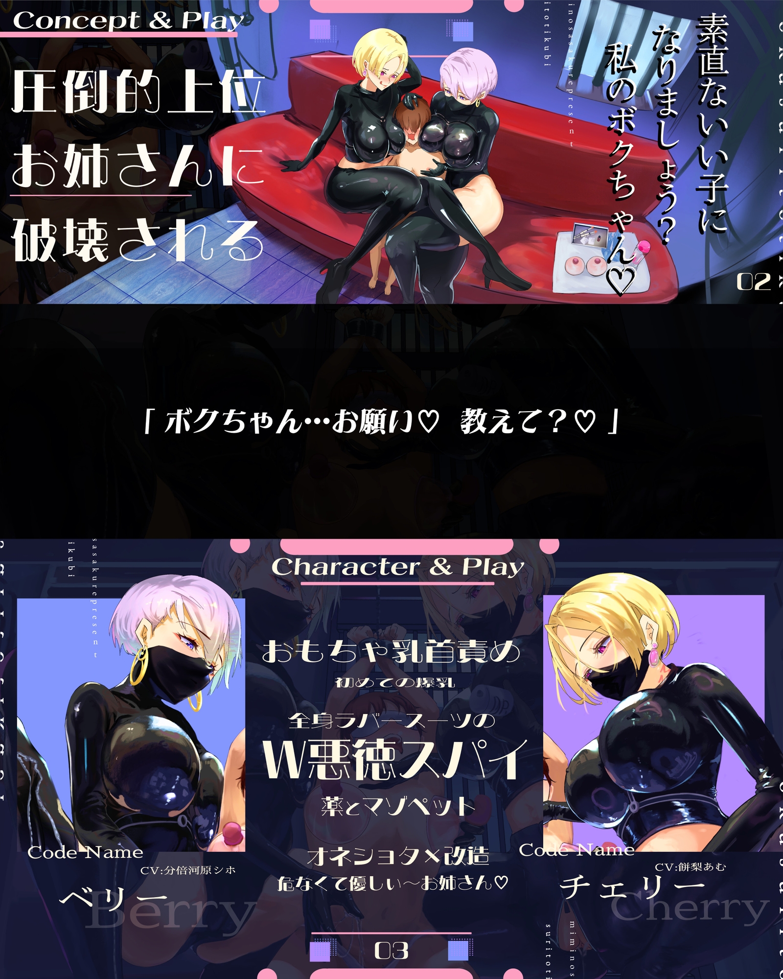 【ラバースーツ】悪徳スパイお姉さんとお薬で骨抜きドMペット生活~ずっと甘い乳首責めの誘惑~ 画像2