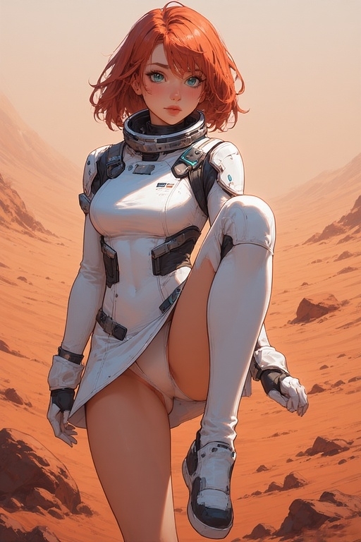 女性宇宙パイロット火星大地パンチラ画像集_6
