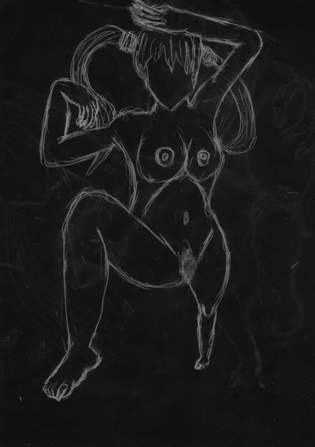 黒よりも黒いエロティックホラー黒戯絵集「マネキンポーズ2」 画像3
