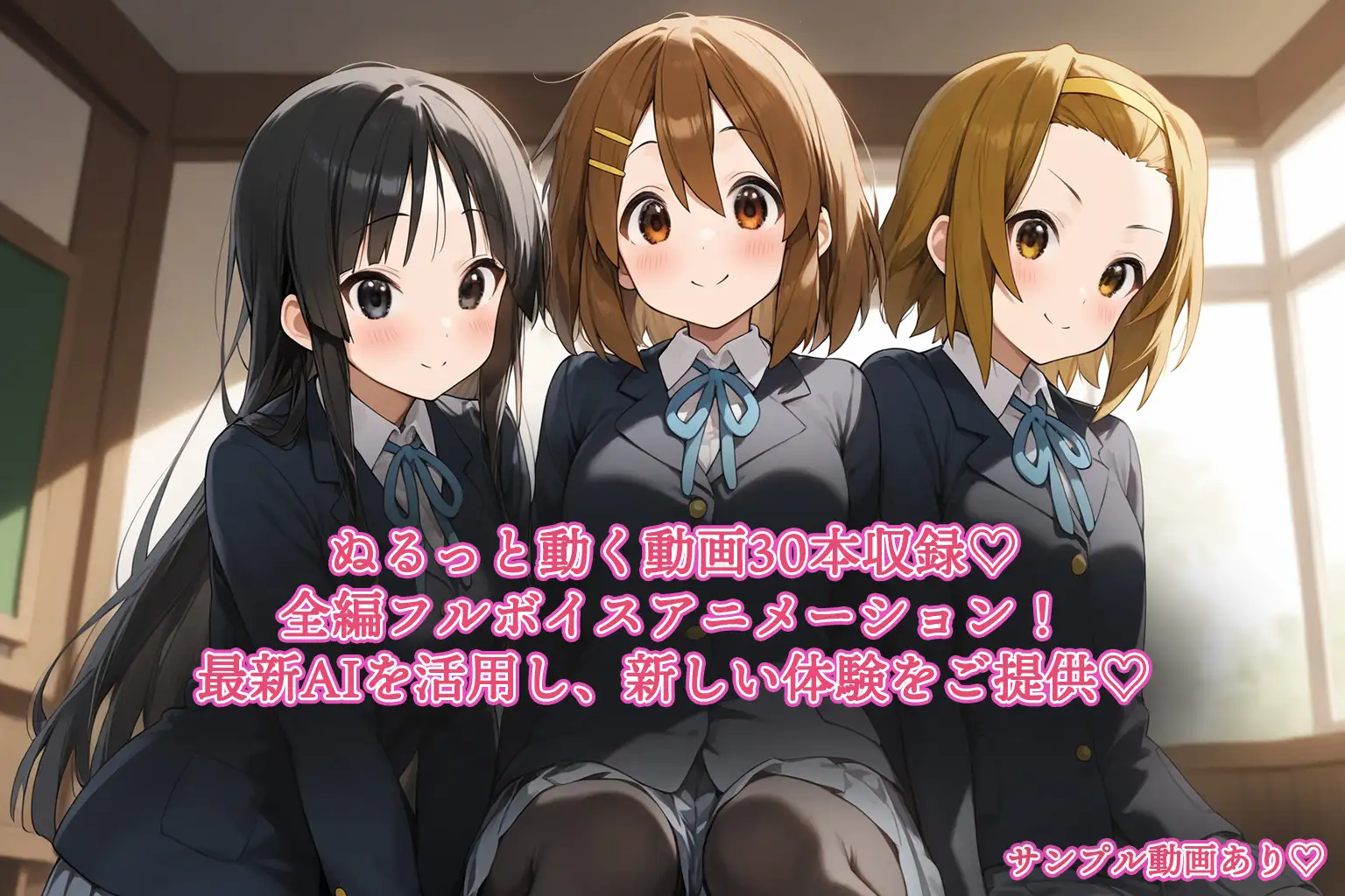 サンプル画像1|【エロCG/動画】ぬれおんッ！-夜のスタジオセッション-【ぱぱん氏】