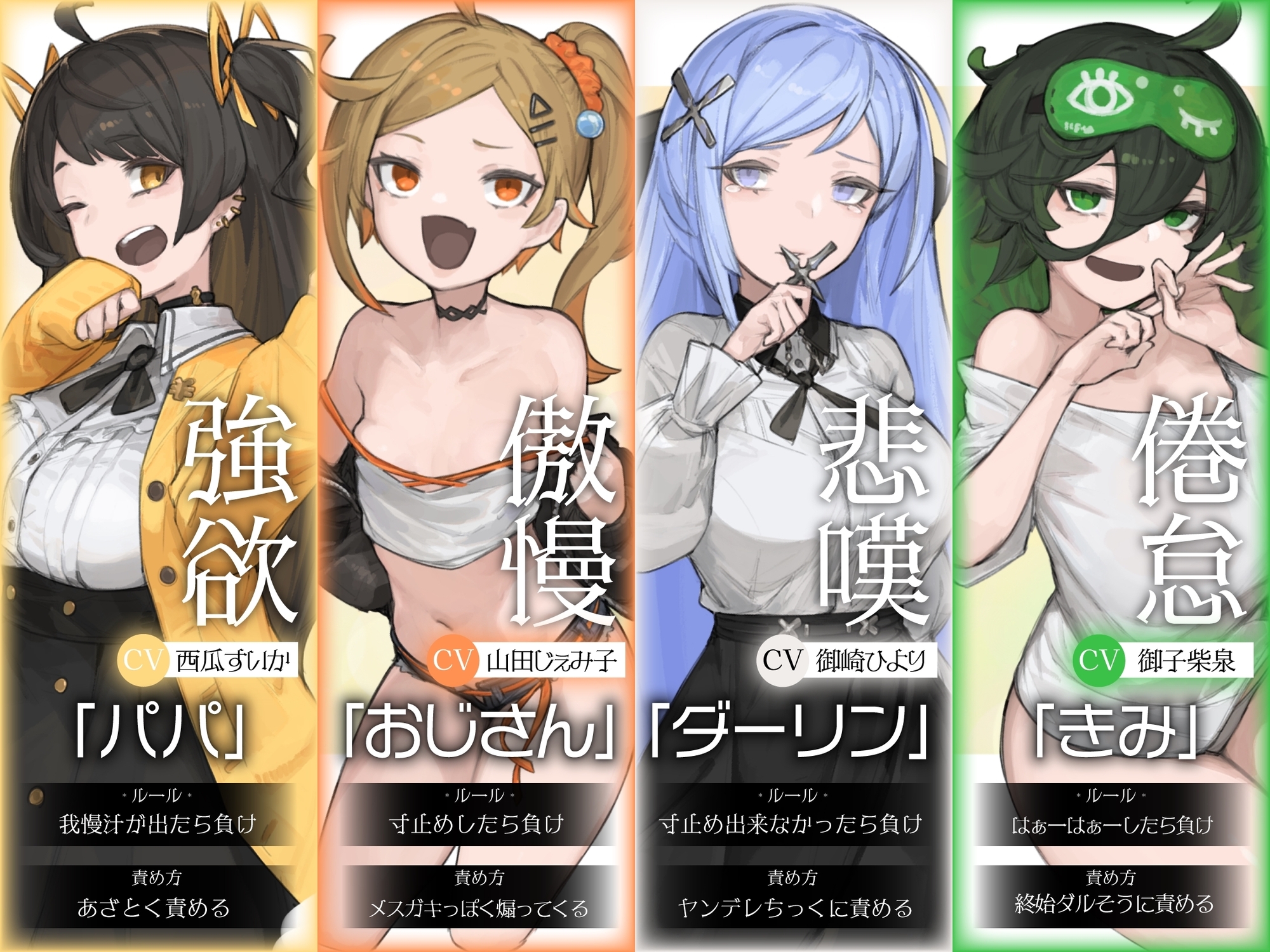 【10時間超え↑ウルトラボリューム】【マゾ向け】8つの想念-クリアできるまでループから抜け出せない?破滅覚悟のルート分岐オナサポ【KU100 高音質】_3