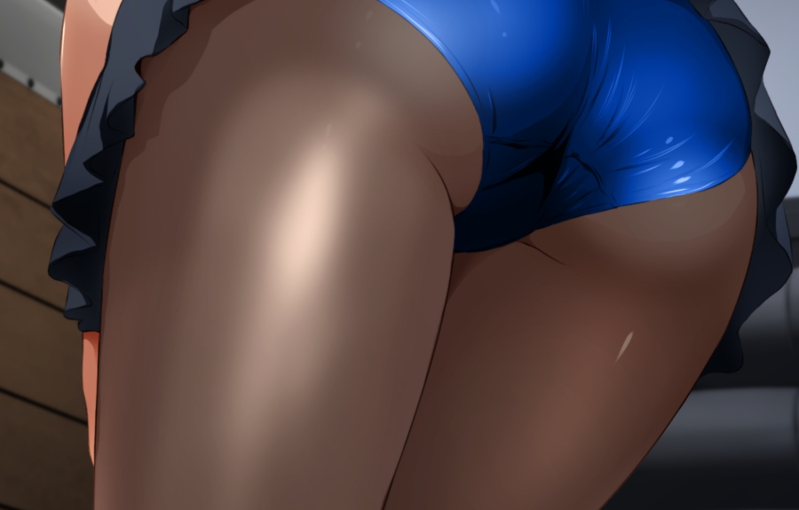 格闘女子天崎美姫と制服ブルマ黒タイツ 画像8