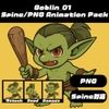 Goblin_01 Spine/PNG Animation Pack [黒白Creative]