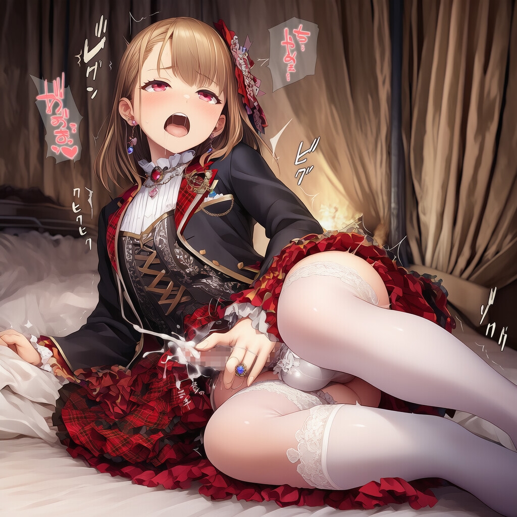 貴族令嬢♂ペニスランジェリー自慰 ver.メス顔_4