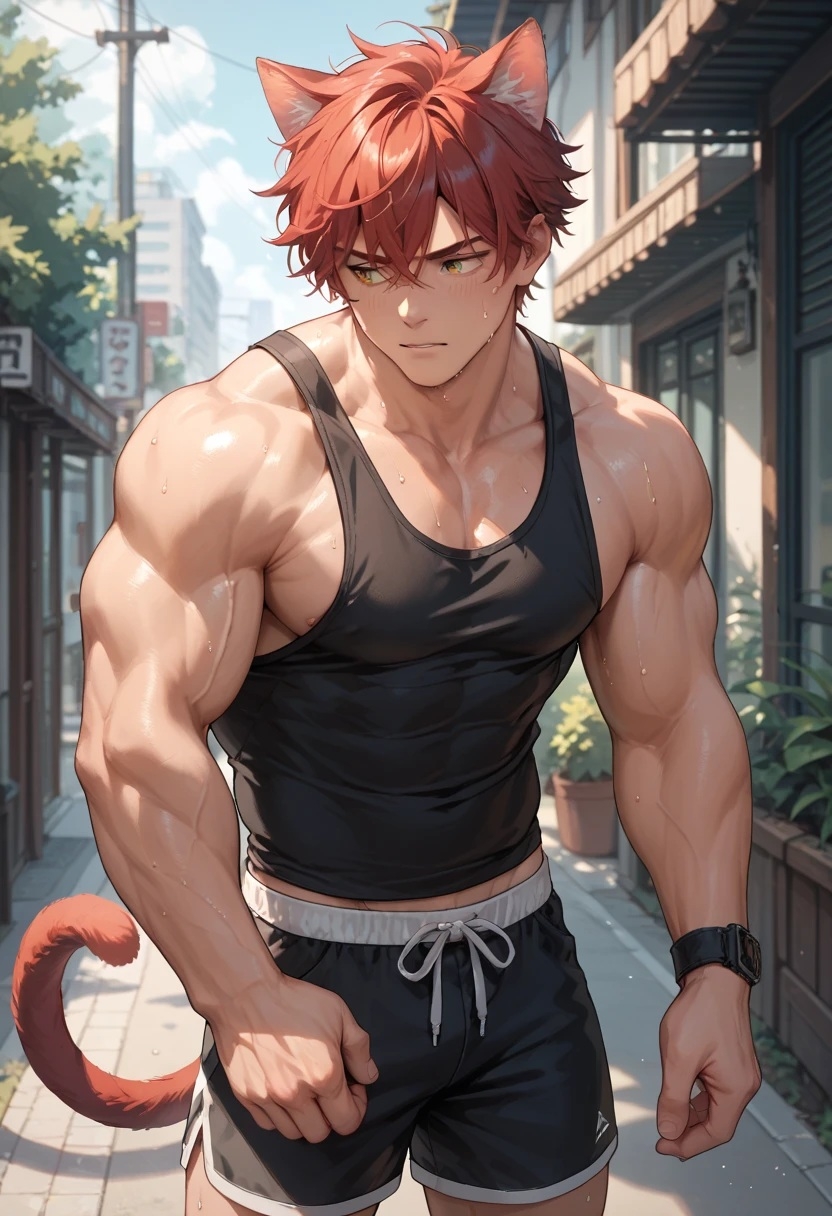 今日も汗まみれのガチムチ男子が蒸し蒸し筋肉を見せつけてくれて夜のおかずに困りません