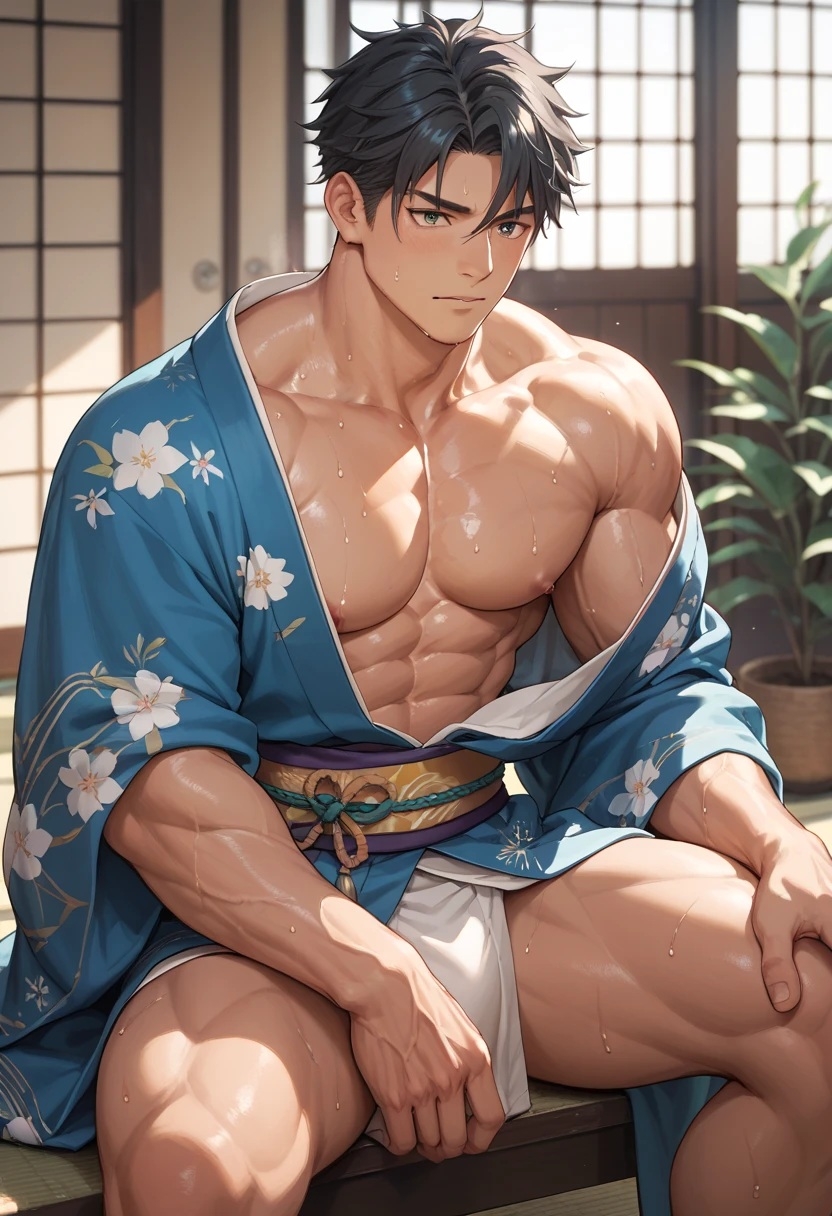 今日も汗まみれのガチムチ男子が蒸し蒸し筋肉を見せつけてくれて夜のおかずに困りません