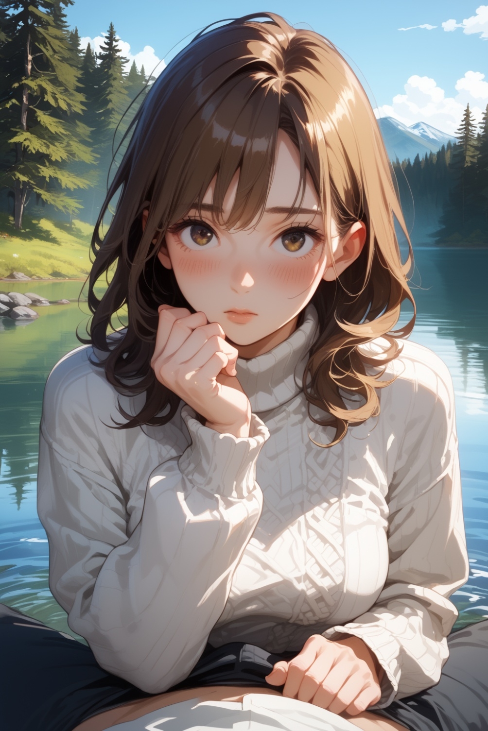 誰もいない湖でヤリまくり_1