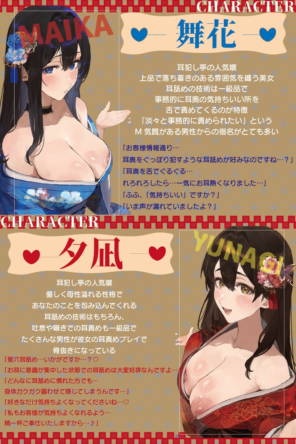 ✅豪華4大特典付き✅【全編ぐっぽり極深耳奥舐め】壁穴耳舐め専門「耳犯し亭」へようこそ2～耳奥舐めに特化したドスケベ耳舐め嬢×2による極上耳奥舐め性感サービス～ 画像3