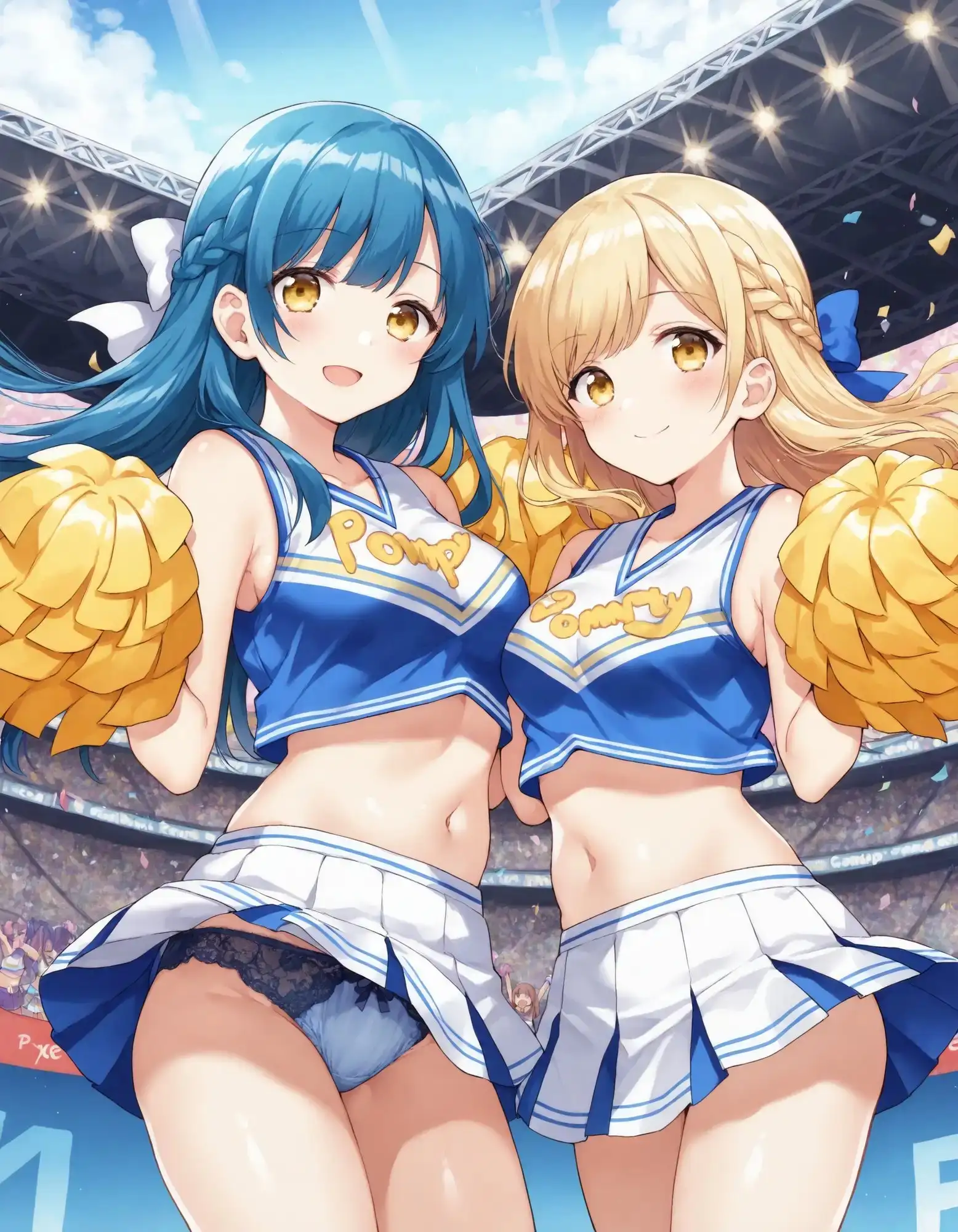 チアガールのパンチラ サンプル画像 3