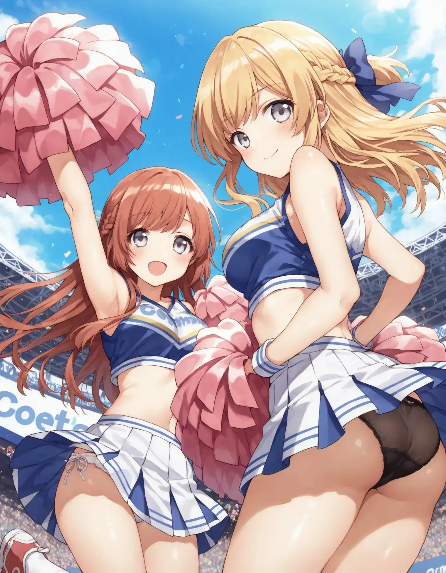 チアガールのパンチラ サンプル画像 4
