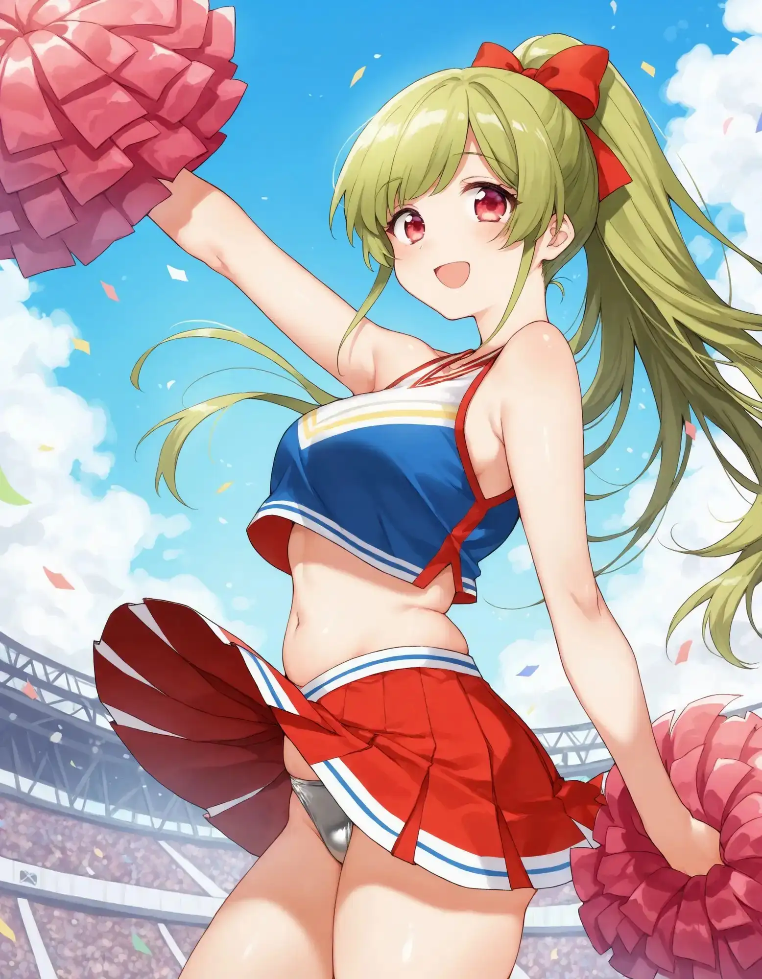 チアガールのパンチラ サンプル画像 5