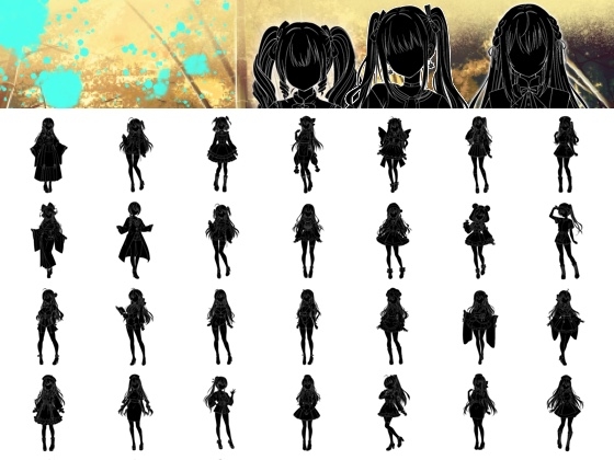 ホラー仕様のキャラクター集～シルエット立ち絵集_3