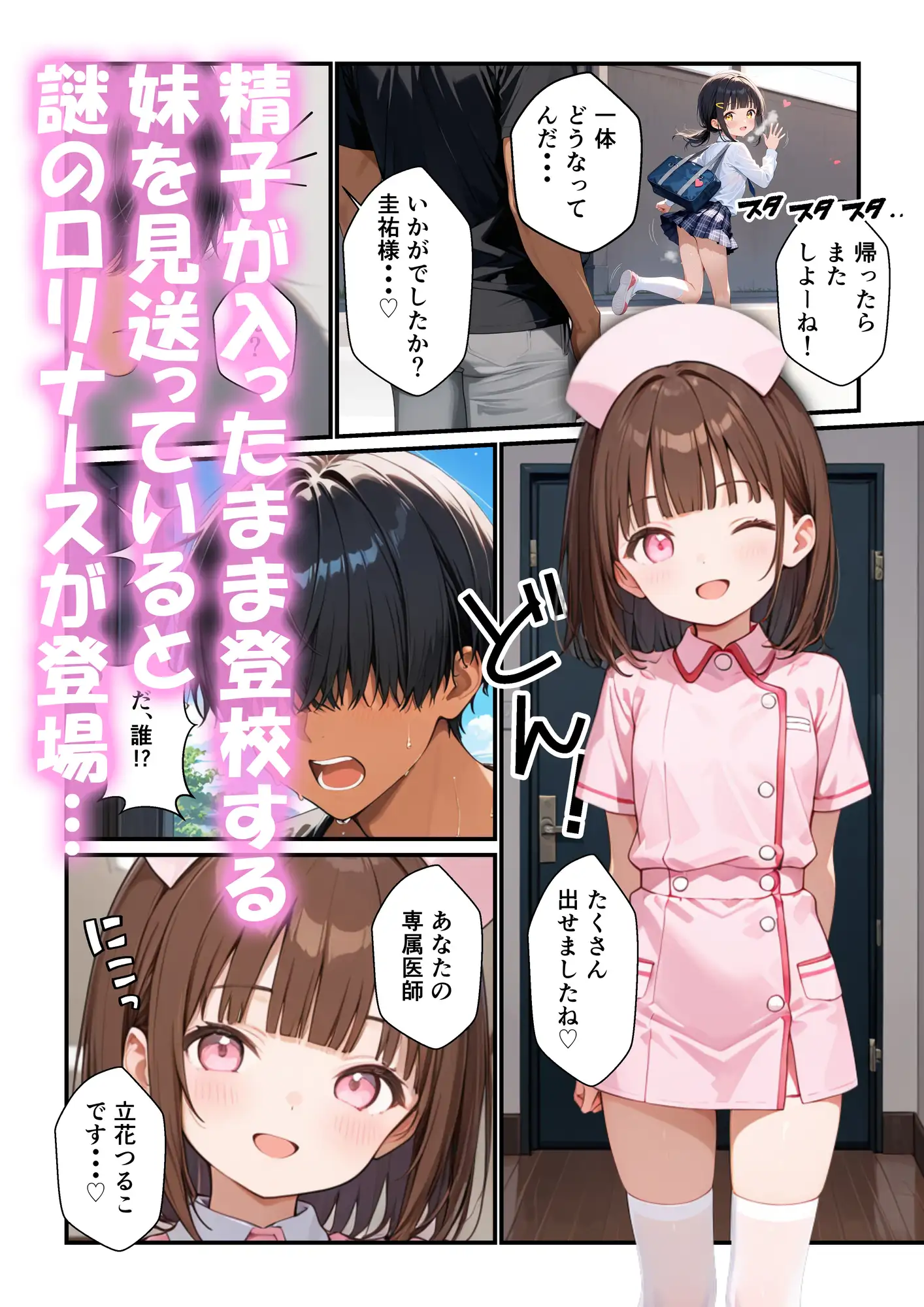 洗脳少女～突然現れたナースの洗脳電波で町中のちっぱい女子に種付けする話～ 画像5