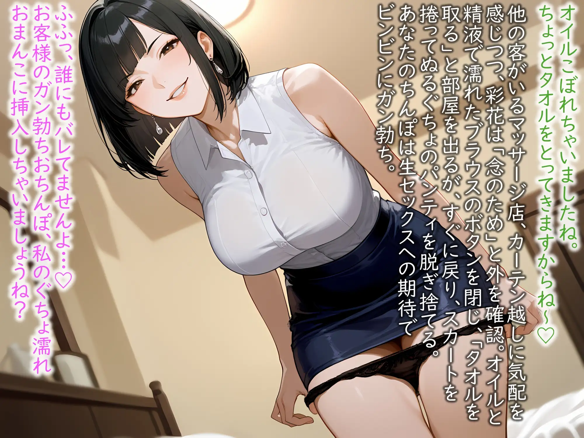爆乳むっつり人妻セラピスト彩花は、健全エキナカマッサージ店で連続射精・連続中出し9発で大満足 サンプル画像 5