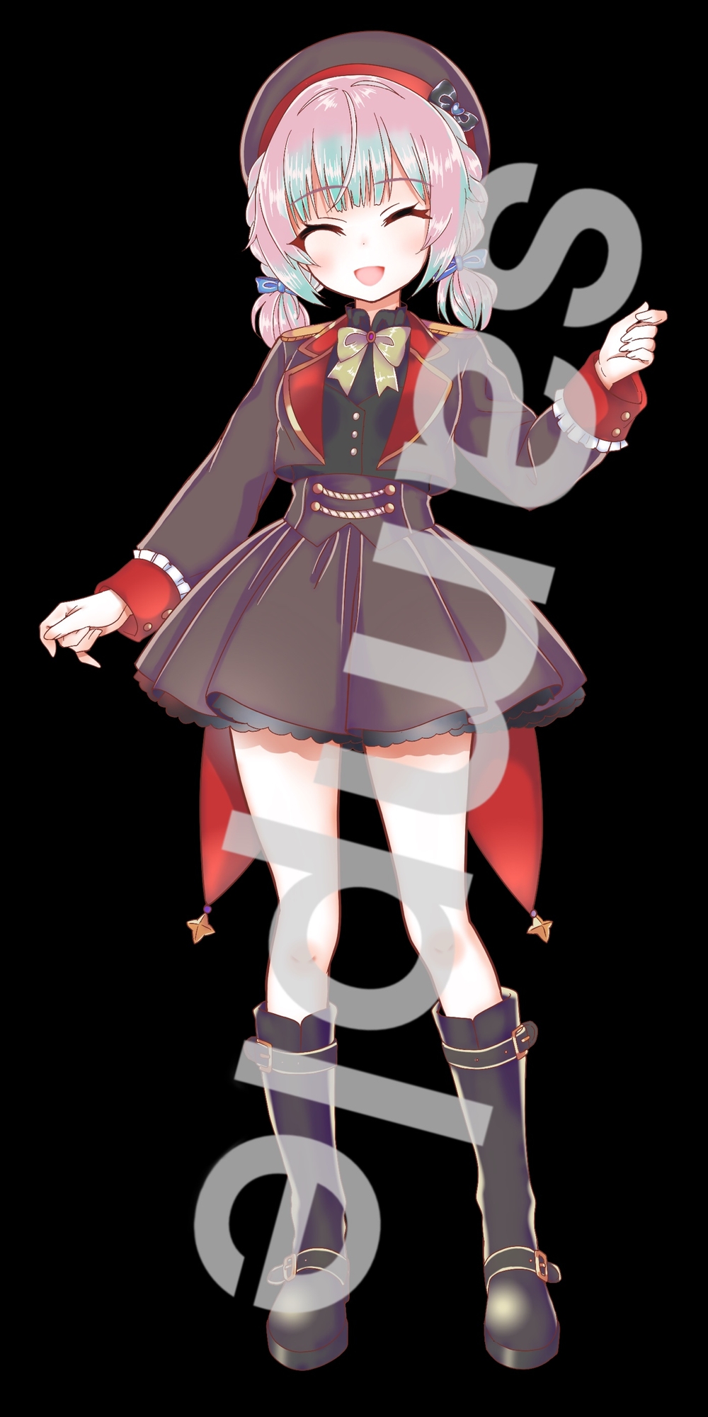 ファンタジー衣装の少女立ち絵48