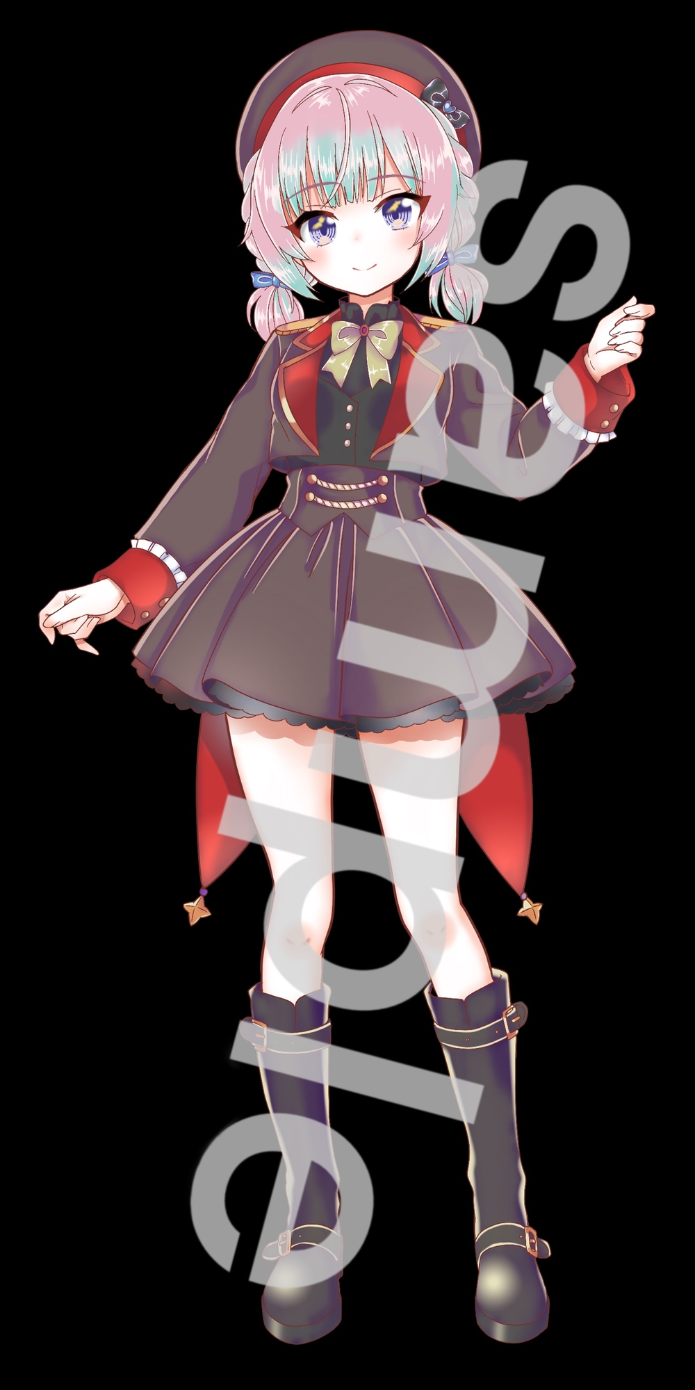 ファンタジー衣装の少女立ち絵48
