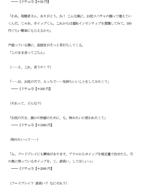 お尻カフェ Vol.1 羞恥面接編 ～アナル晒しと直腸洗浄～
