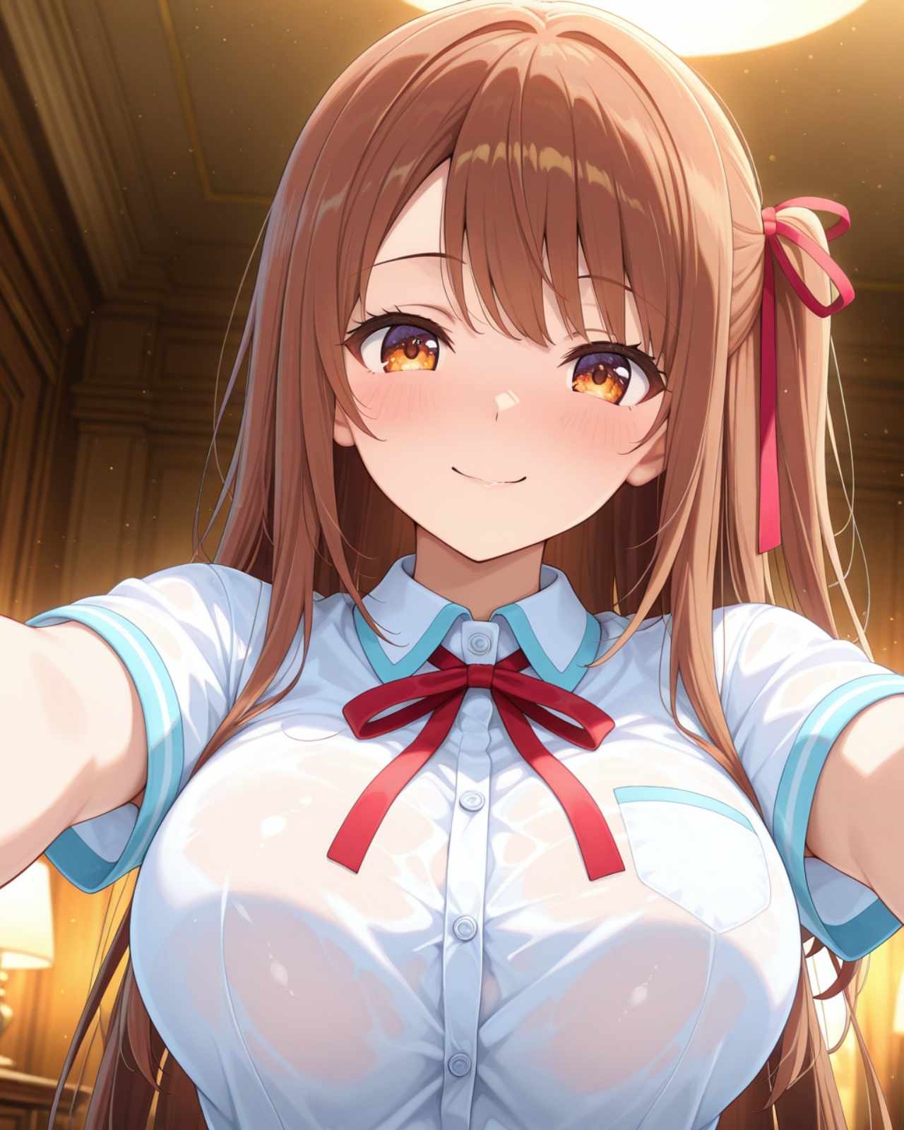 巨乳アイドル×スク水 推しの彼女と種付けSEX_4
