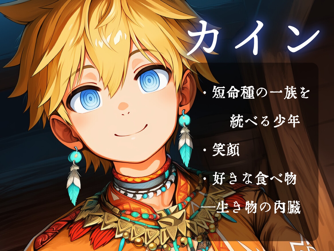 【子孫繁栄】♂しか産まれない少年部族～二つのルート分岐～【金髪碧眼/日焼け黒髪】 画像2