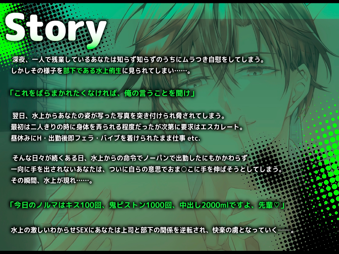 ドS部下に弱みを握られわからせSEX ~今日のノルマはキス100回、鬼ピストン1000回、中出し2000mlですよ、先輩♡~ 画像2
