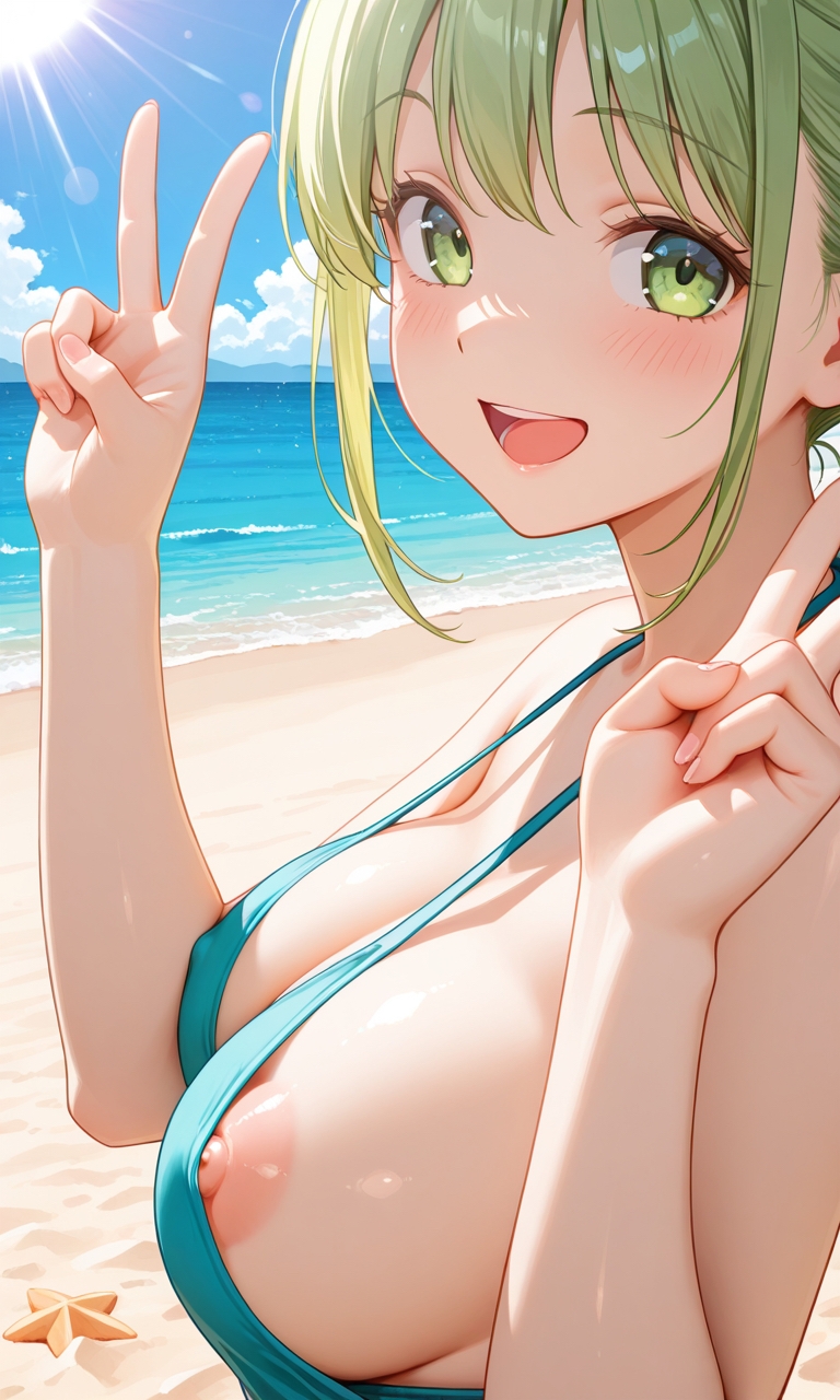 素人のかわいい女の子の叡智なチラリズムAIイラスト集(胸チラとかのぞきとかポロリとか！)_6