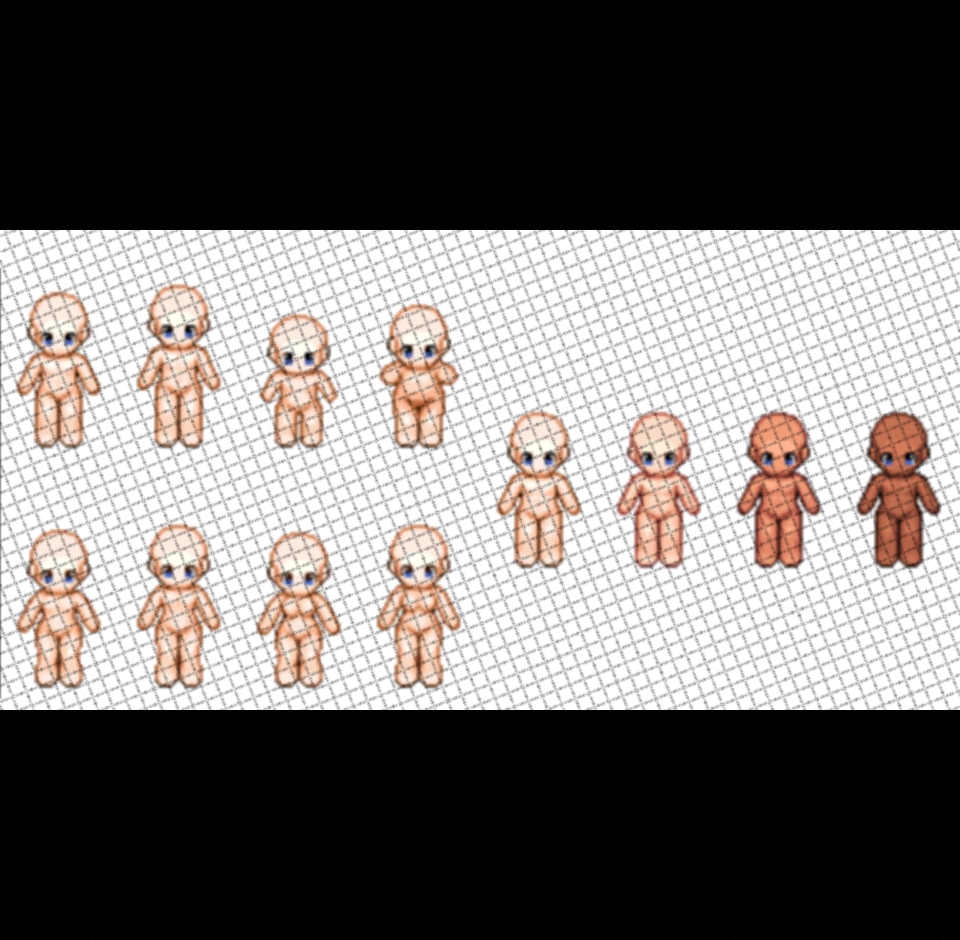 RPGツクールMV/MZ用RPGツクールXP風歩行グラフィック素体集