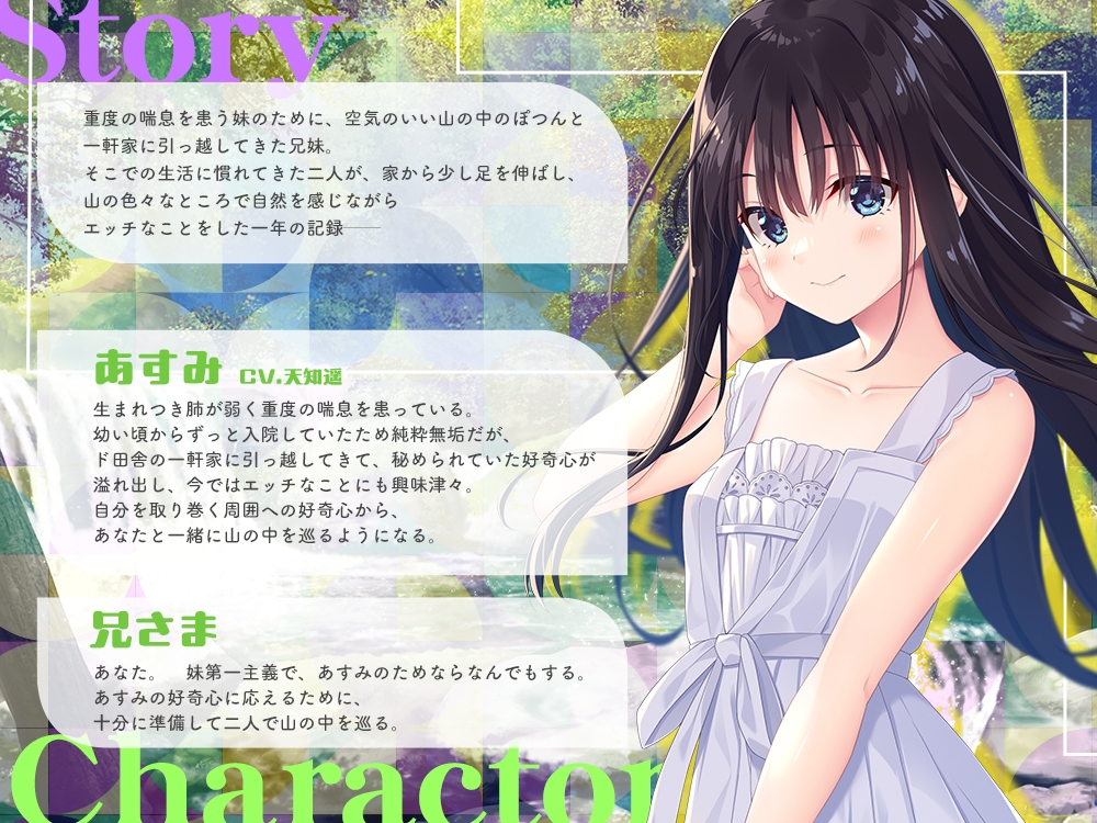 【2025年11月28日迄裸立ち絵336枚付】ド田舎兄妹ASMR あすみの小さな旅とエッチ♡ 画像2