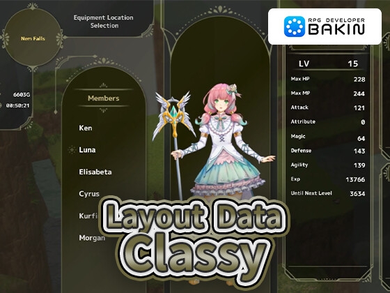 RPG Developer Bakin Layout Data Classy [SmileBoom]