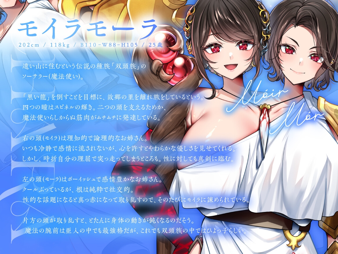 双頭族のソーサラーと、相当えっちな二人旅―体が一つで頭は二つな彼女との、唯一無二なカンケイ―_2