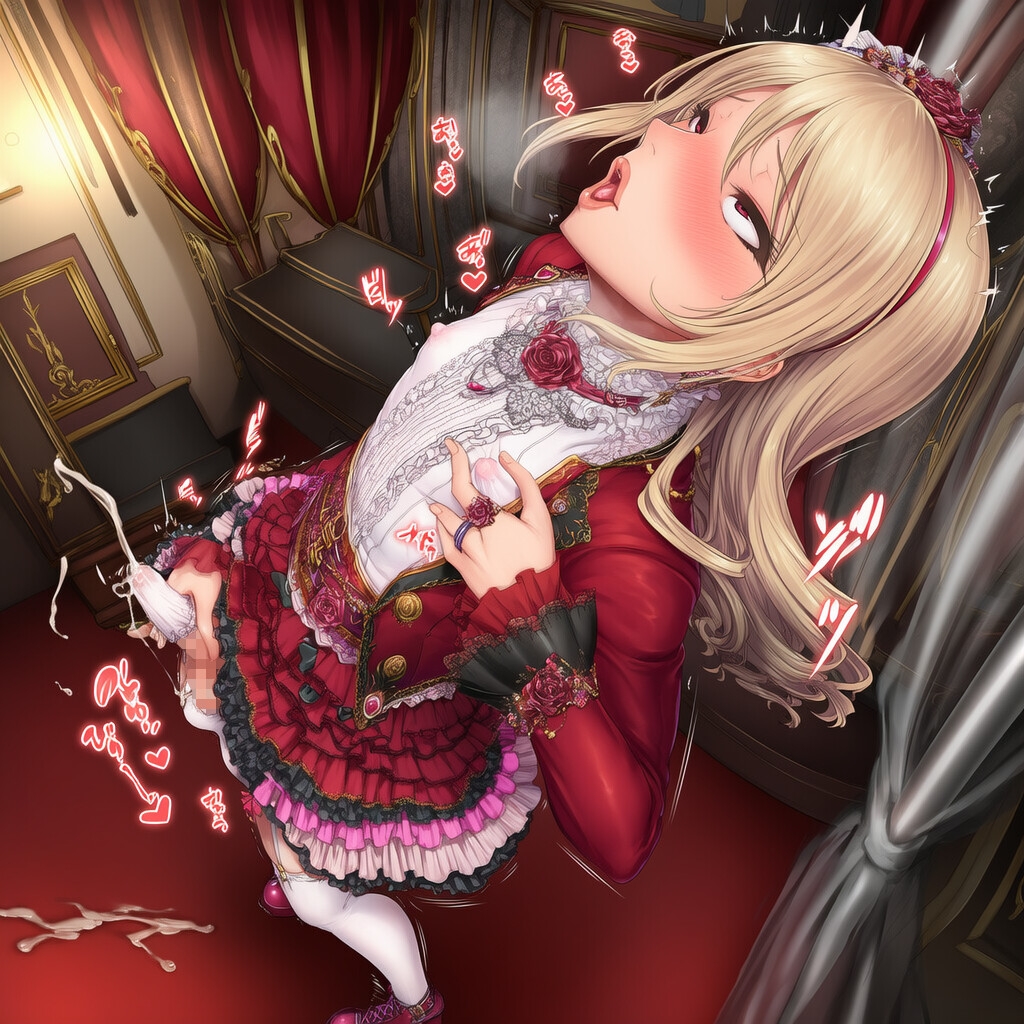 貴族令嬢♂ペニスランジェリー自慰 ver.オス顔_7