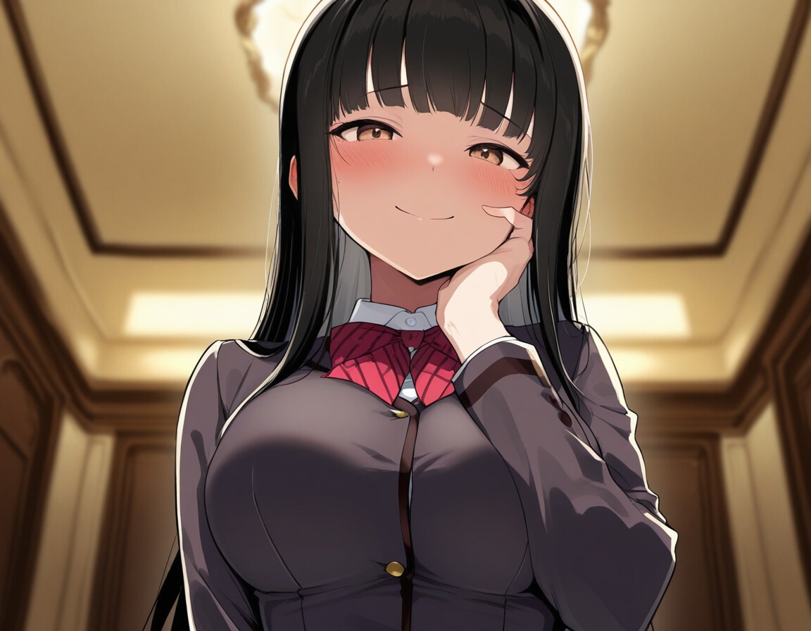 赤ちゃん言葉でマゾオナ♡M男のオナニーを憧れの甘サドJKが見つめてあげる♡ 画像1