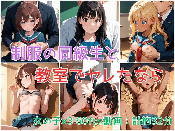 【アニメ】制服の同級生と教室でヤレたなら