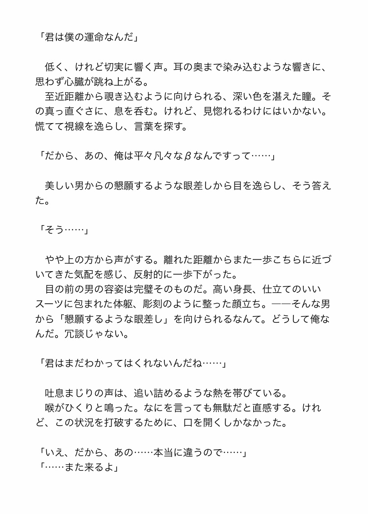 平凡な俺が、執着系エリートαの「運命の番」だった件
