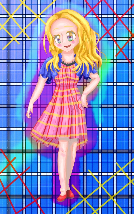 立ち絵素材21チュニックワンピースの女の子
