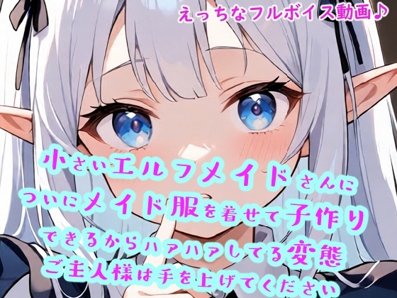 小さいエルフメイドさんについにメイド服を着せて子作りできるからハァハァしてる変態ご主人様は手を上げてください