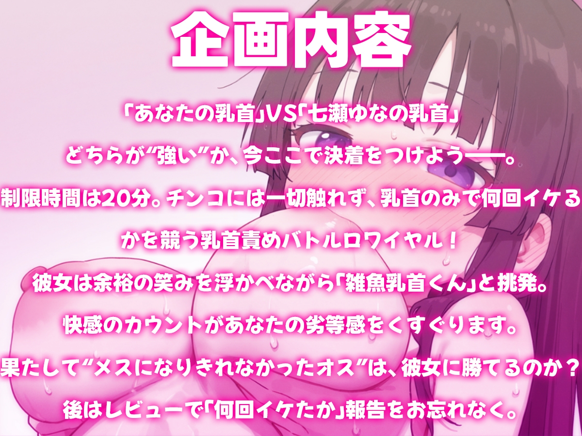 乳首責めバトルロワイヤル〜メスになりきれなかったオスの、ザコ乳首が勝てるわけないでしょ〜 画像1