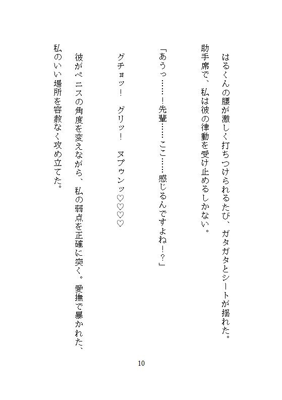 地味な私が可愛い年下男子から車の助手席で股間をむき出しにされ、甘い囁きとクリ愛撫に溺れて絶頂したあげく中まで大量に愛されました