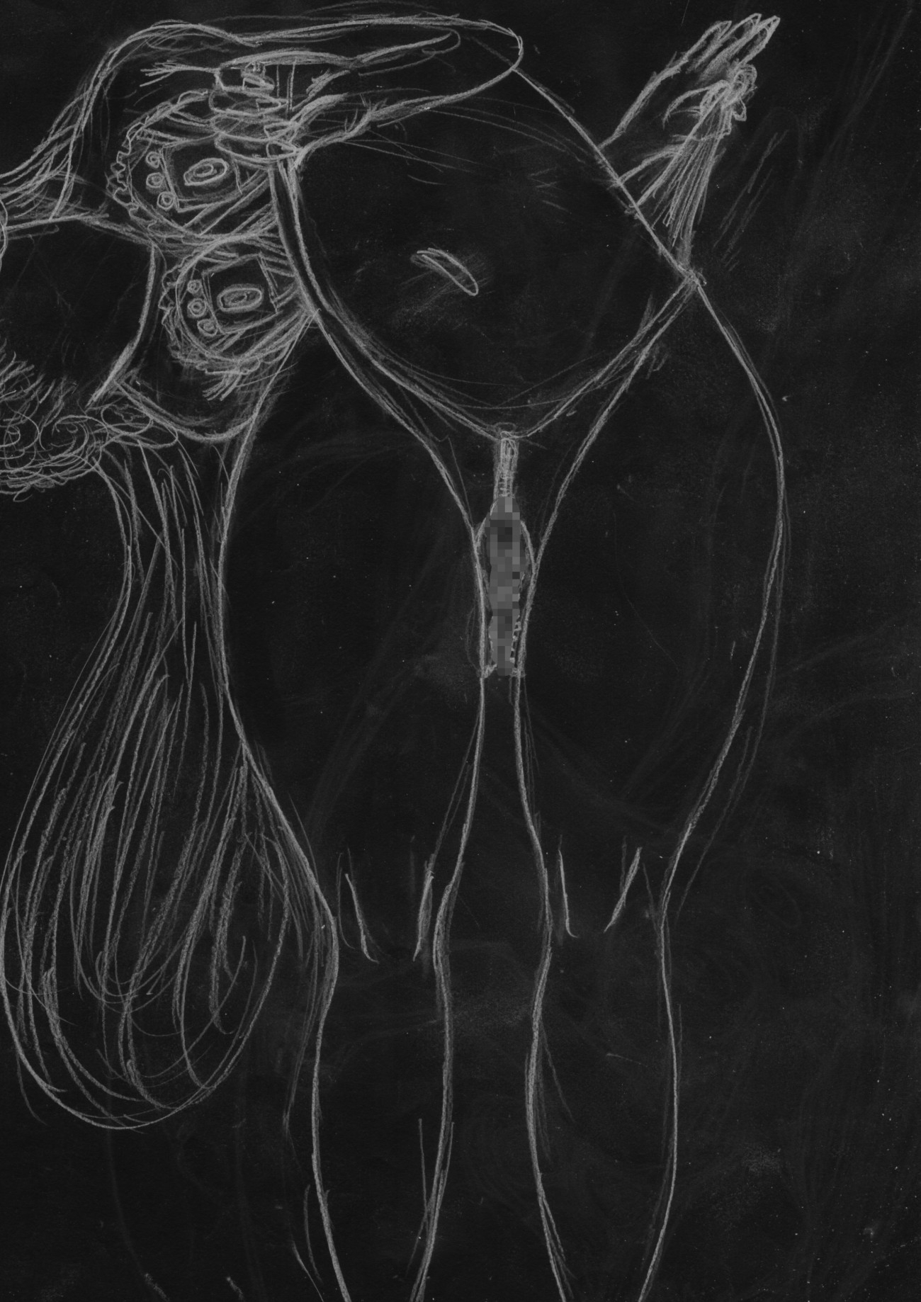 黒よりも黒いエロティックホラー黒戯絵集「マネキンポーズ6」 画像5