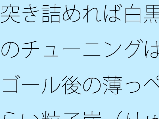 突き詰めれば白黒のチューニングはゴール後の薄っぺらい粒子崖(りゅうしがけ)の上でも続く